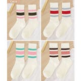 【4足セット】配色 ライン リブ | レースレディース  | 詳細画像11 