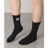 【6足セット】ソリッドカラー リボン柄 リブ | レースレディース  | 詳細画像4 