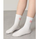 【6足セット】ソリッドカラー リボン柄 リブ | レースレディース  | 詳細画像7 