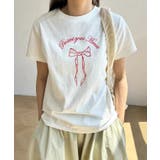 ロゴ リボンプリント クルーネック | レースレディース  | 詳細画像11 