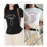 ロゴ リボンプリント クルーネック | レースレディース  | 詳細画像2 