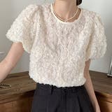 フラワー ジャガード クルーネック | レースレディース  | 詳細画像1 