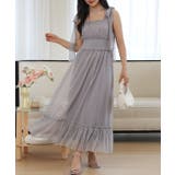 肩リボン チュール ウエスト | レースレディース  | 詳細画像10 