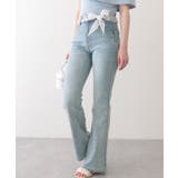 ウォッシュ加工 ハイウエスト レースベルト | レースレディース  | 詳細画像4 