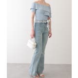 ウォッシュ加工 ハイウエスト レースベルト | レースレディース  | 詳細画像5 