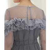 チュールフリル シアー 切り替え | レースレディース  | 詳細画像17 