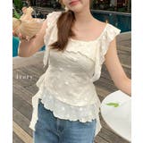 フラワー 刺繍 フリル袖 | レースレディース  | 詳細画像2 