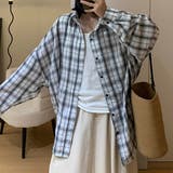 チェック柄 オーバーサイズ 長袖 | レースレディース  | 詳細画像1 