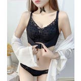 センターホック付き ボタニカル柄 ブラジャー&ショーツ | レースレディース  | 詳細画像10 
