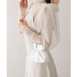 パールハンドル レザー調 ギャザー | レースレディース  | 詳細画像13 