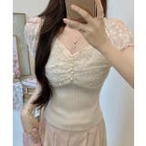 花柄 シフォン パール付き | レースレディース  | 詳細画像20 