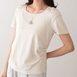 クルーネック 肩ギャザー ニュアンス | レースレディース  | 詳細画像1 