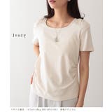 クルーネック 肩ギャザー ニュアンス | レースレディース  | 詳細画像12 