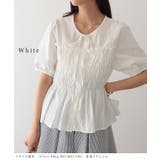 クルーネック リボン シャーリング | レースレディース  | 詳細画像13 