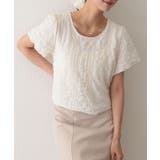 クルーネック ジャガード バルーンスリーブ | レースレディース  | 詳細画像14 