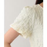 クルーネック ジャガード バルーンスリーブ | レースレディース  | 詳細画像17 