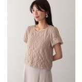 クルーネック ジャガード バルーンスリーブ | レースレディース  | 詳細画像8 