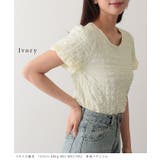 クルーネック ジャガード バルーンスリーブ | レースレディース  | 詳細画像9 