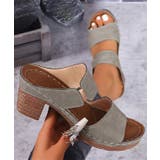 オープントゥ レザー調 ストラップ | レースレディース  | 詳細画像8 