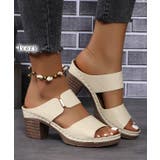 オープントゥ レザー調 ストラップ | レースレディース  | 詳細画像9 