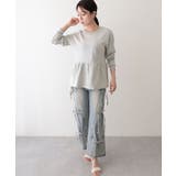 クルーネック ギャザー ペプラム | レースレディース  | 詳細画像17 