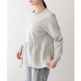 クルーネック ギャザー ペプラム | レースレディース  | 詳細画像18 