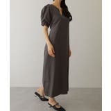 キーネック パフスリーブ マキシ | レースレディース  | 詳細画像12 