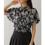 スタンドカラー 花柄 プリーツ | レースレディース  | 詳細画像4 