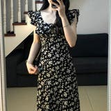 フラワー プリント フリル袖 | レースレディース  | 詳細画像1 