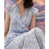 配色 刺繍 Vネック | レースレディース  | 詳細画像10 