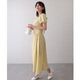 ソリッドカラー スクエアネック パフスリーブ | レースレディース  | 詳細画像14 