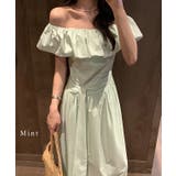 フリル ウエストリボン オフショル | レースレディース  | 詳細画像6 