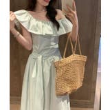 フリル ウエストリボン オフショル | レースレディース  | 詳細画像7 