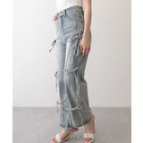 ウォッシュ加工 リボン付き ワイド | レースレディース  | 詳細画像7 