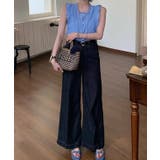 ハイウエスト 裾ステッチ フレア | レースレディース | 詳細画像5