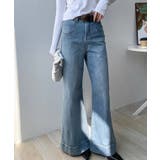 ハイウエスト 裾ステッチ フレア | レースレディース | 詳細画像8