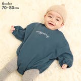 綿100% ロゴスウェットロンパース 子供服 | devirock | 詳細画像1 