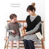 総柄袖フリル長袖ワンピース 子供服 キッズ | devirock | 詳細画像12 