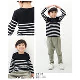 パネルボーダー長袖Tシャツ 子供服 キッズ | devirock | 詳細画像6 