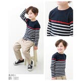 パネルボーダー長袖Tシャツ 子供服 キッズ | devirock | 詳細画像7 