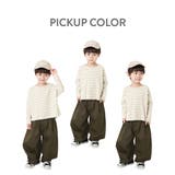 ゆるっとボーダー 長袖Tシャツ 子供服 | devirock | 詳細画像3 