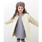 ベージュ | 洗える キルティングボア ノーカラー | devirock