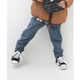 デニム風ネイビー | ウルトラストレッチ 裏起毛スキニーパンツ 子供服 | devirock