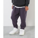 パープルグレー | RICHWARM 裏シャギー サルエルパンツ | devirock