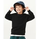 ブラック | 無地スウェットトレーナー 子供服 キッズ | devirock