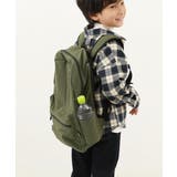 Dオリーブ | お弁当固定バンド付き 配色リュックサック(12L) 子供服 | devirock