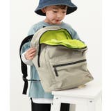 Dグレージュ | お弁当固定バンド付き 配色リュックサック(12L) 子供服 | devirock