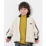 マスタード | もちもちストレッチ モックネック長袖Tシャツ 子供服 | devirock