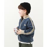 ネイビー | サイドライン ジップジャケット 子供服 | devirock