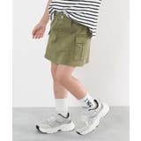 カーキ | インパンツ付き カーゴ ミニスカート | devirock